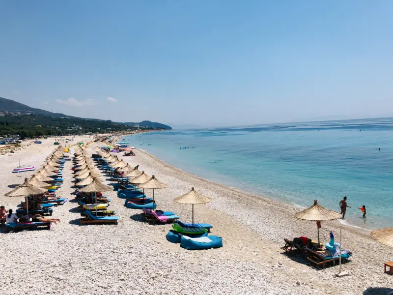 Drymades Beach Umbrellas Dhermi Albania