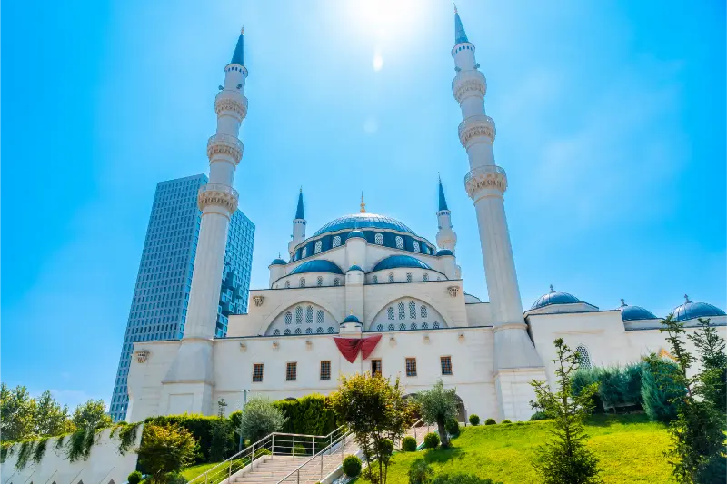 Impressive Namazgah Mosque Tirana Skanderbeg Square Tirana Albania