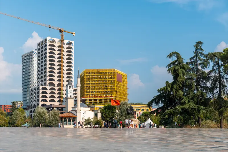 Tourist Points Interest Skanderbeg Square Tirana Albania