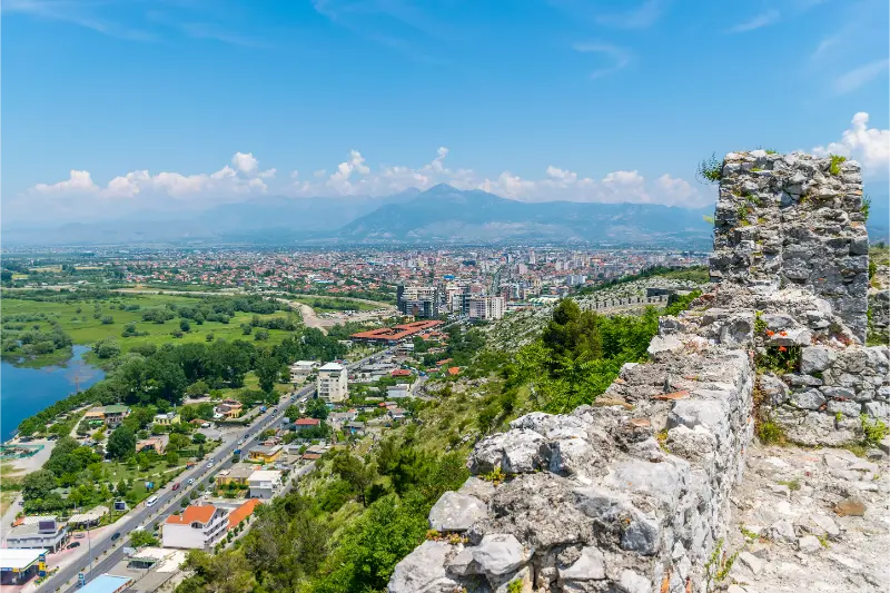 View Fortress Rozafa Shkoder Albania 2