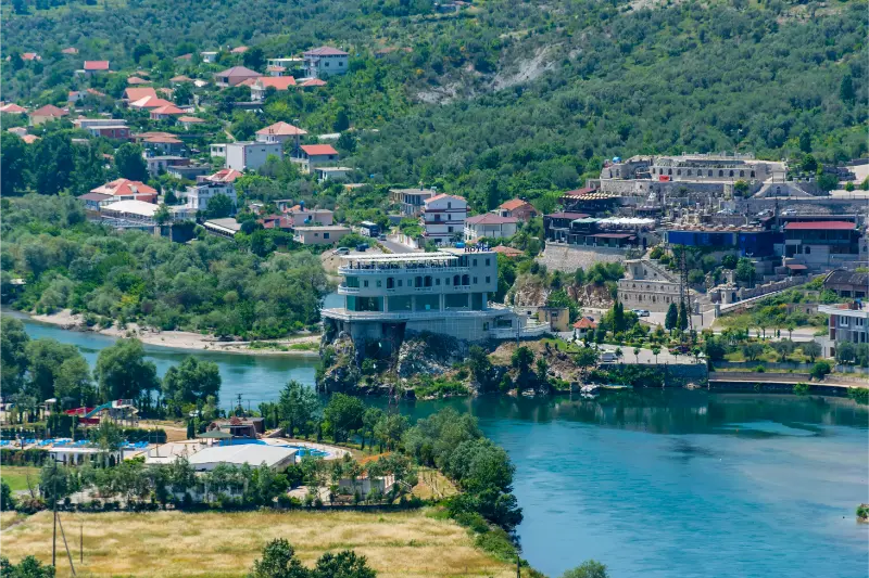 View Fortress Rozafa Shkoder Albania